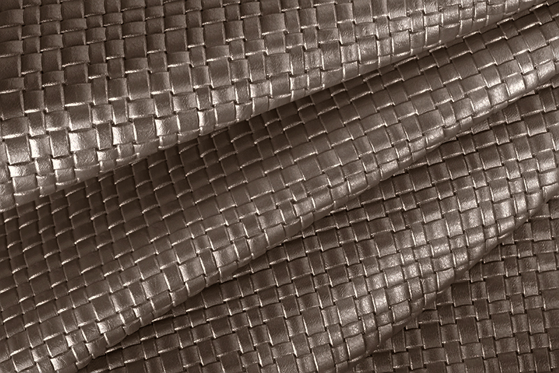 Metallic leather : bronze beige Magnetic Braided - Customization F. KOOIJMAN Paris